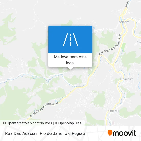 Rua Das Acácias mapa