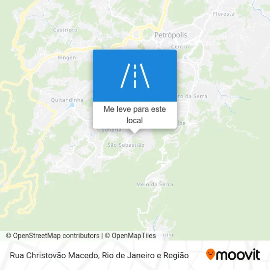 Rua Christovão Macedo mapa