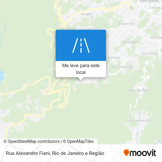 Rua Alexandre Fiani mapa
