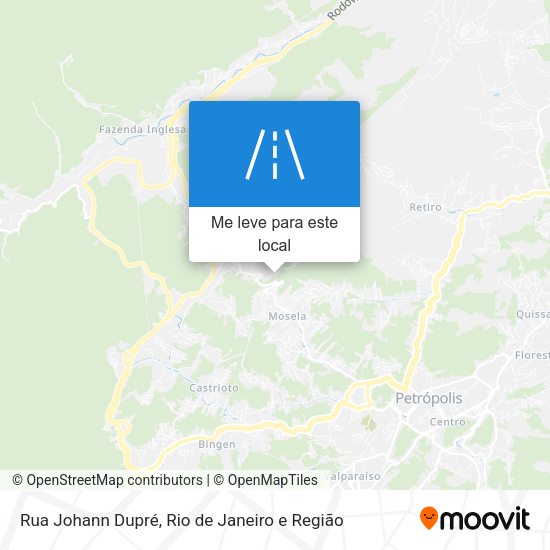 Rua Johann Dupré mapa