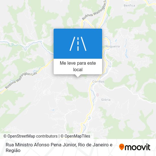 Rua Ministro Afonso Pena Júnior mapa