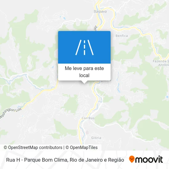 Rua H - Parque Bom Clima mapa