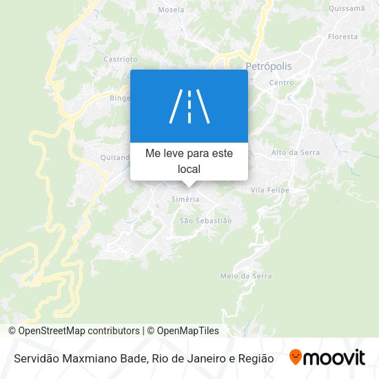 Servidão Maxmiano Bade mapa