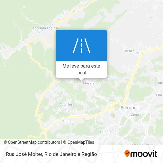 Rua José Molter mapa