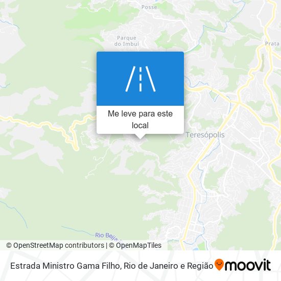 Estrada Ministro Gama Filho mapa