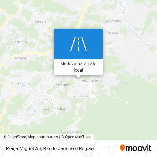 Praça Miguel Alt mapa