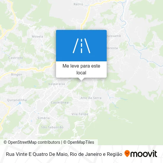 Rua Vinte E Quatro De Maio mapa
