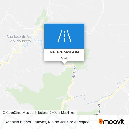 Rodovia Bianor Esteves mapa