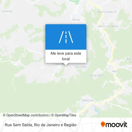 Rua Sem Saída mapa