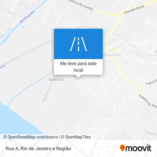 Rua A mapa