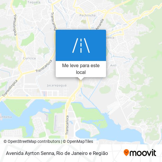 Avenida Ayrton Senna mapa