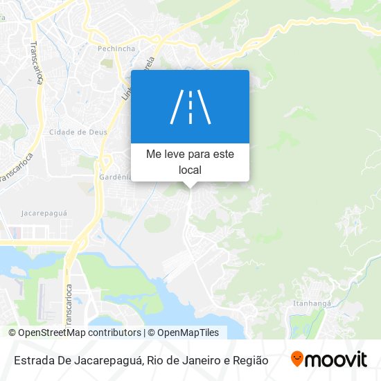 Estrada De Jacarepaguá mapa