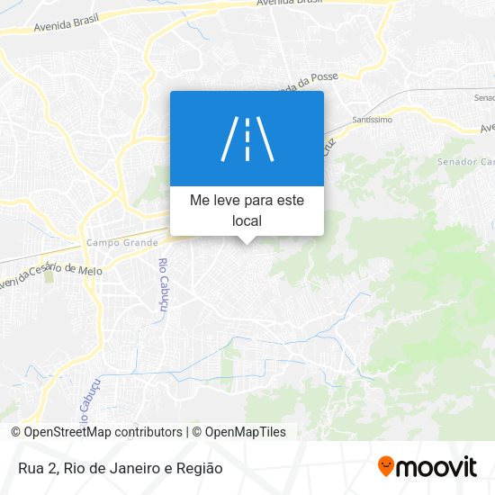 Rua 2 mapa