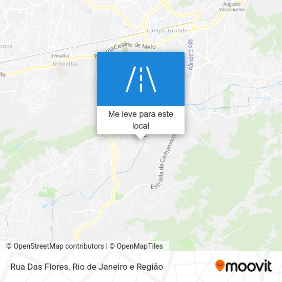Rua Das Flores mapa