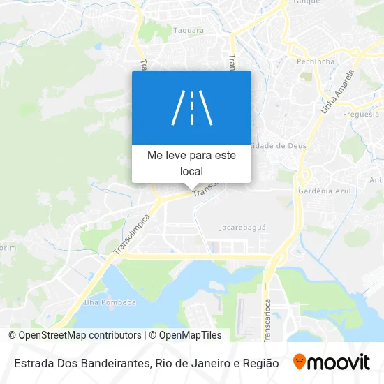 Estrada Dos Bandeirantes mapa
