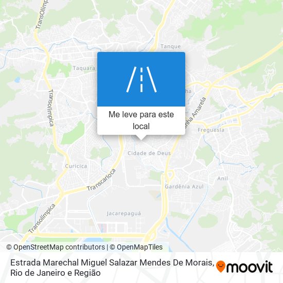 Estrada Marechal Miguel Salazar Mendes De Morais mapa