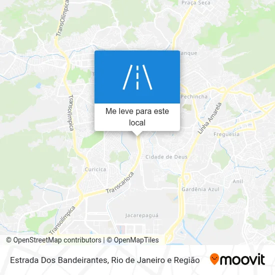 Estrada Dos Bandeirantes mapa