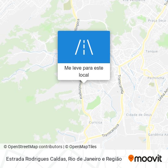 Estrada Rodrigues Caldas mapa
