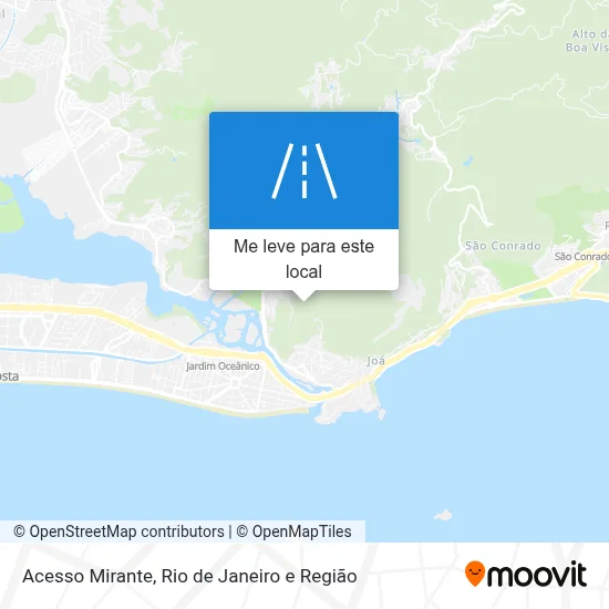 Acesso Mirante mapa
