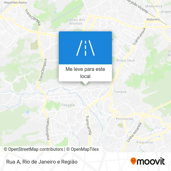Rua A mapa