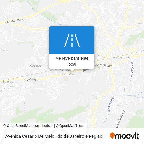 Avenida Cesário De Melo mapa