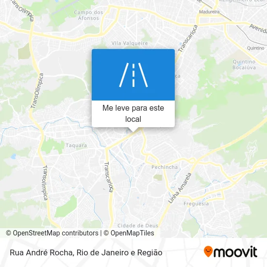 Rua André Rocha mapa