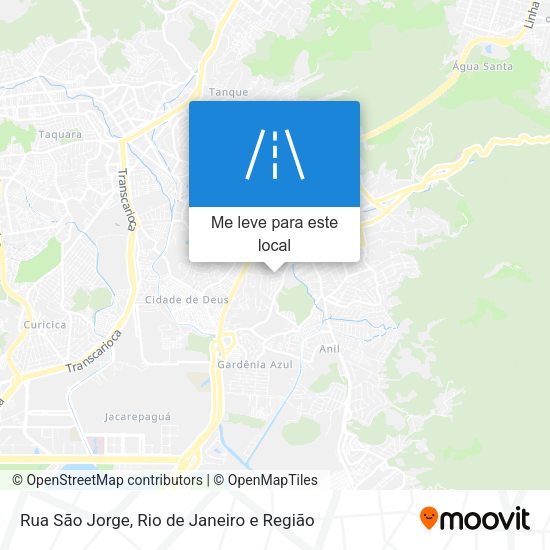 Rua São Jorge mapa