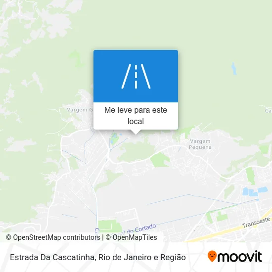 Estrada Da Cascatinha mapa