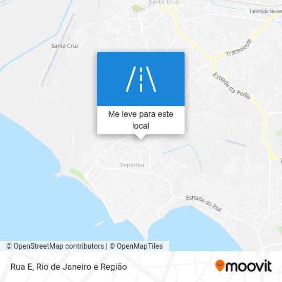 Rua E mapa