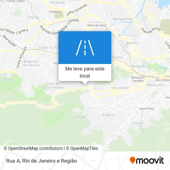 Rua A mapa