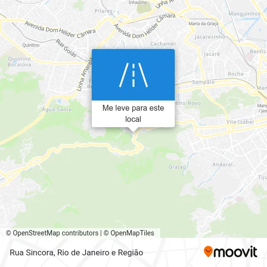 Rua Sincora mapa