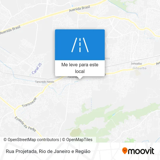 Rua Projetada mapa
