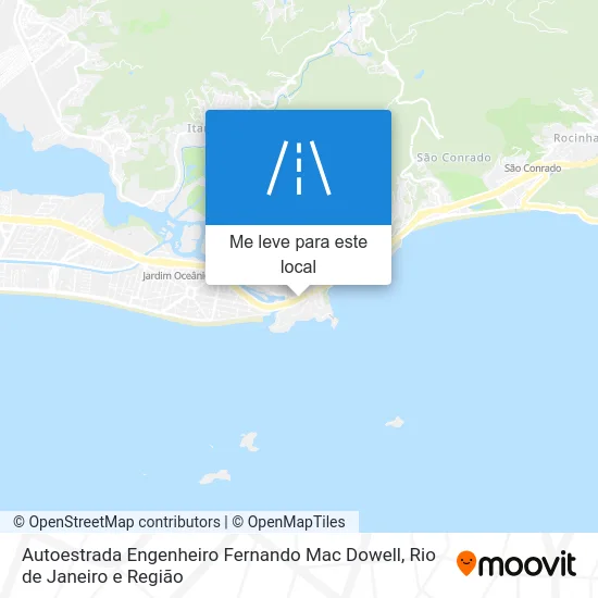 Autoestrada Engenheiro Fernando Mac Dowell mapa