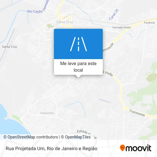 Rua Projetada Um mapa