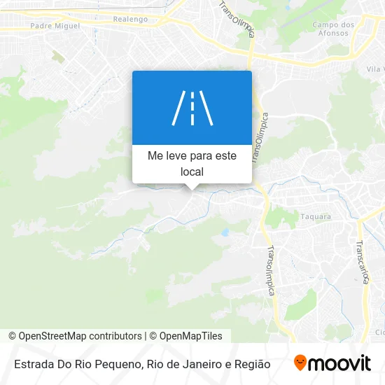 Estrada Do Rio Pequeno mapa