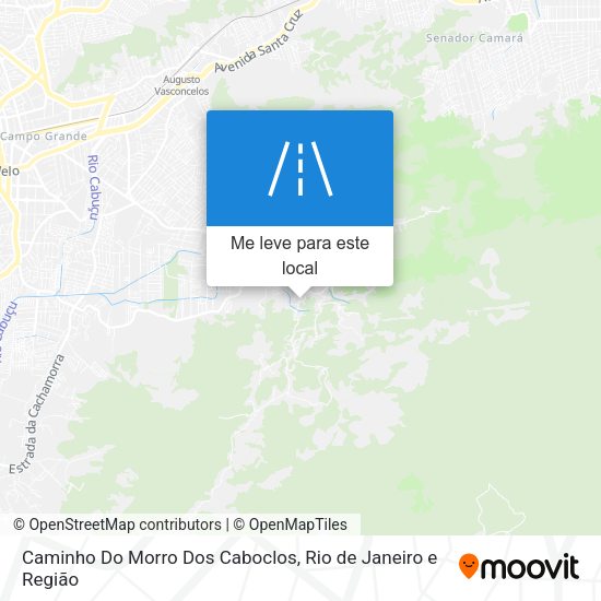 Caminho Do Morro Dos Caboclos mapa