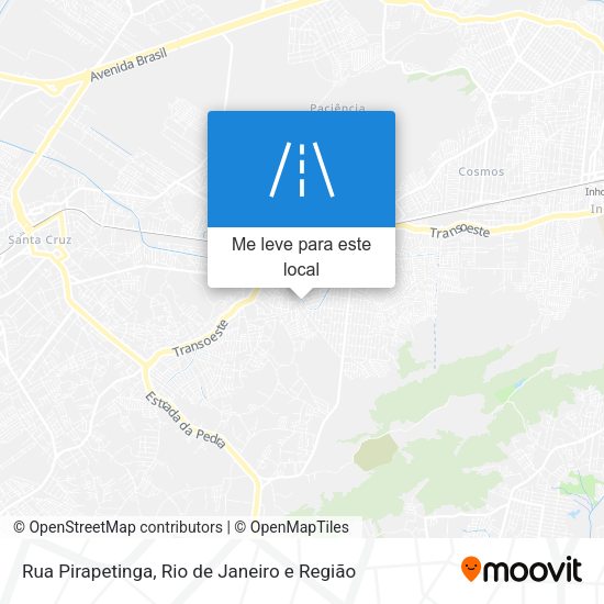 Rua Pirapetinga mapa