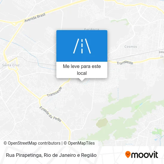 Rua Pirapetinga mapa