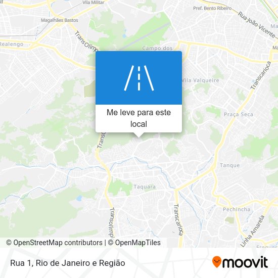 Rua 1 mapa