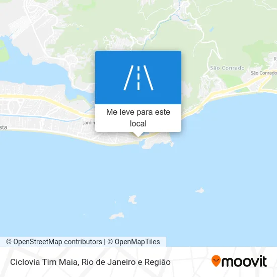 Ciclovia Tim Maia mapa