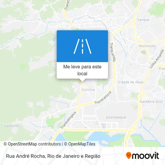 Rua André Rocha mapa