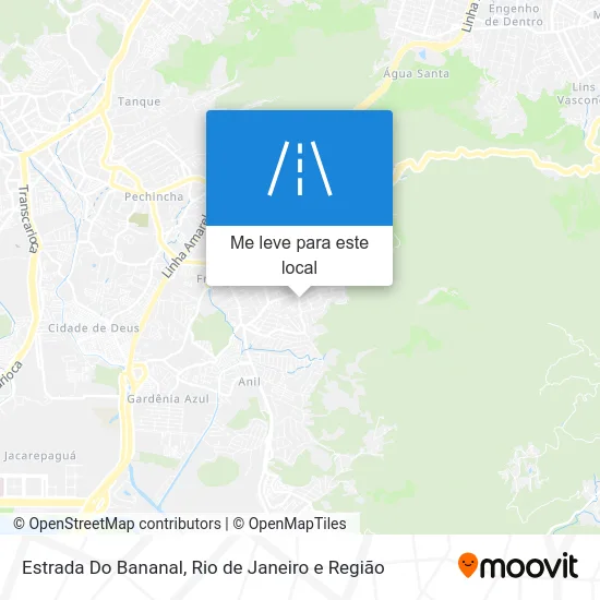 Estrada Do Bananal mapa