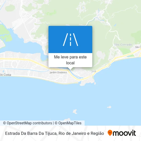Estrada Da Barra Da Tijuca mapa