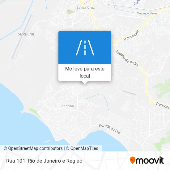 Rua 101 mapa
