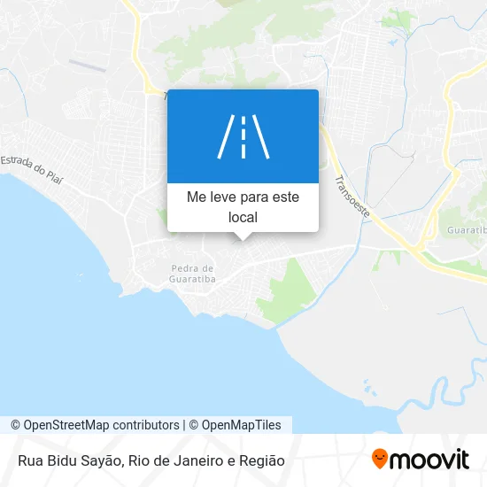 Rua Bidu Sayão mapa