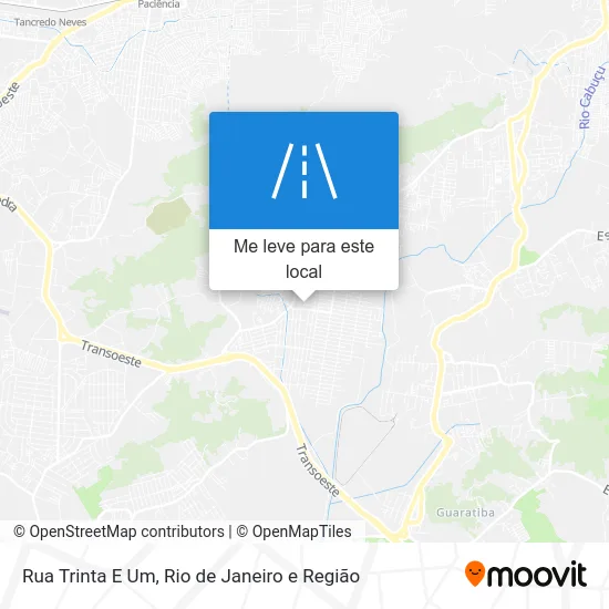 Rua Trinta E Um mapa