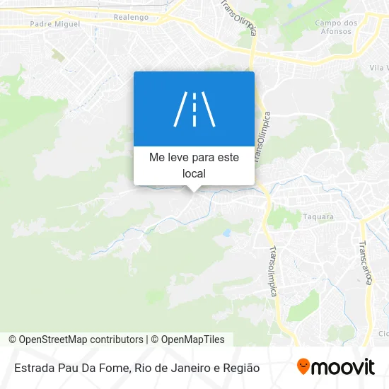 Estrada Pau Da Fome mapa