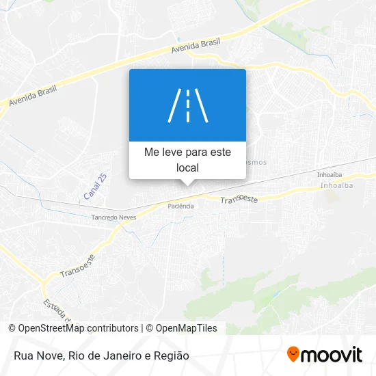 Rua Nove mapa