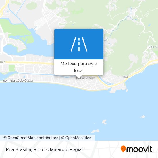 Rua Brasília mapa