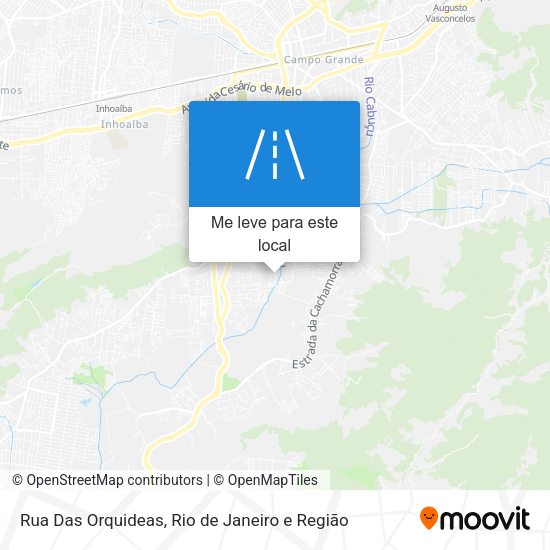 Rua Das Orquideas mapa